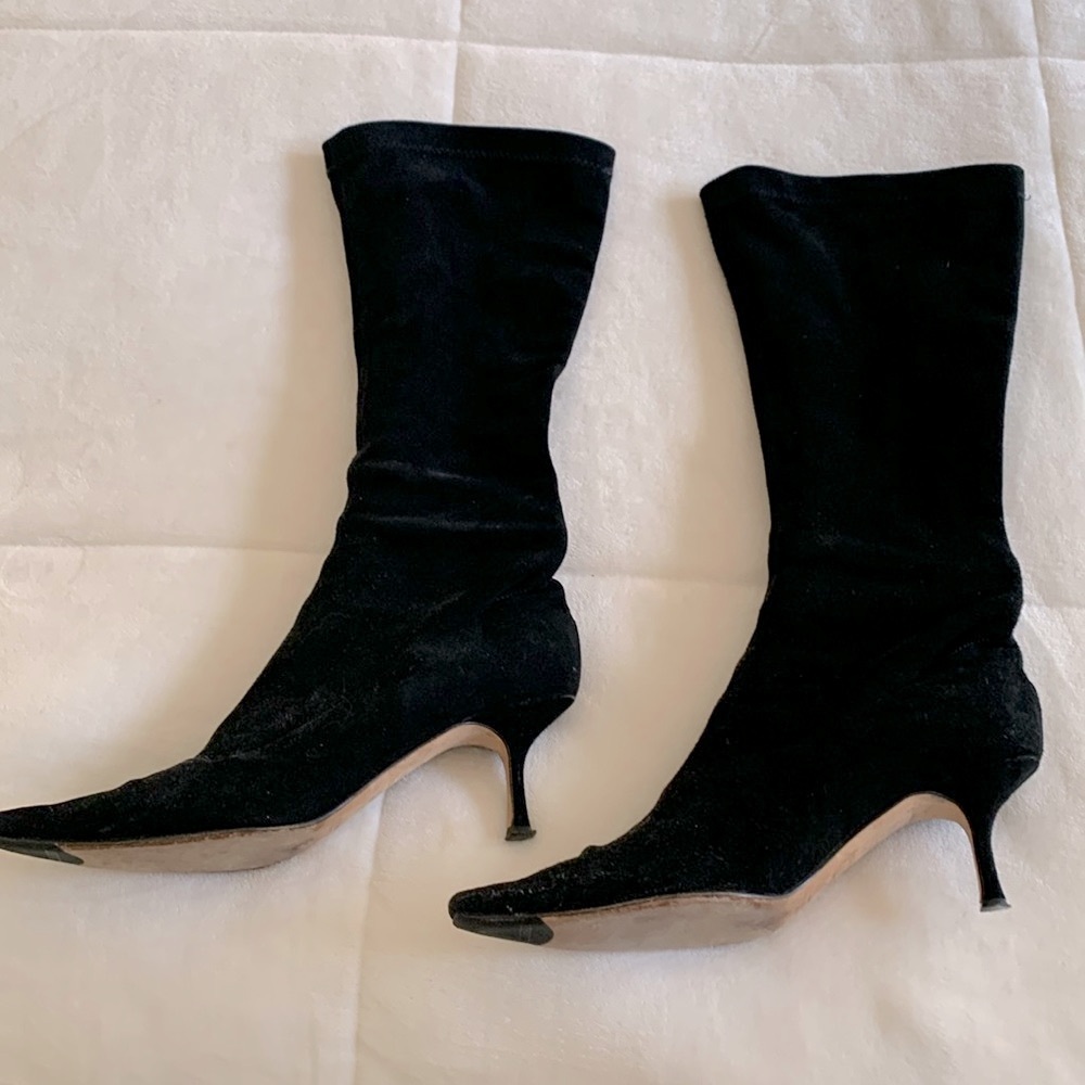 Jimmy Choo black suede boots